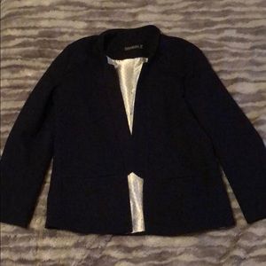 SALE 🍾 ModCloth navy blazer w polka dot lining